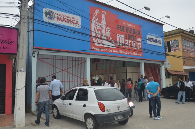 Imagem da sede do pólo de qualificação do Flamengo