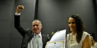 imagem do vice-prefeito Marcos Ribeiro na diplomação