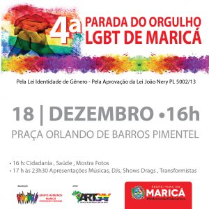 4ª Parada LGBT de Maricá acontece domingo 
