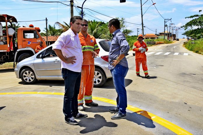 Imagem do prefeito Fabiano Horta e secretário de Segurança Celso Netto