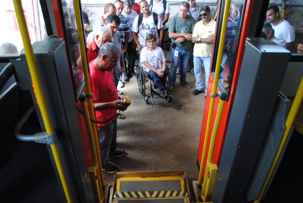 Imagem do curso de capacitação dos motorista da EPT para atendimento a pessoas com deficiência