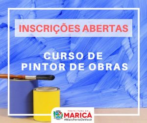 Prefeitura oferece curso gratuito de Pintor de Obras