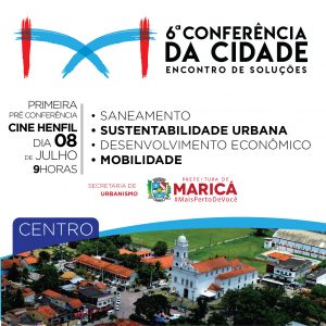 Prefeitura convoca para 6ª Conferência da Cidade de Maricá