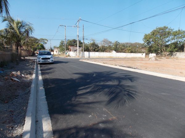 Mais ruas asfaltadas entre o Barroco e São Bento da Lagoa