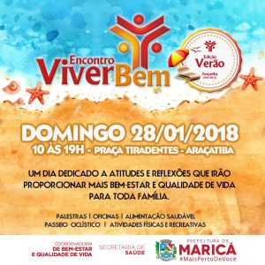 Saúde promove Encontro Viver Bem dia 28 em Araçatiba
