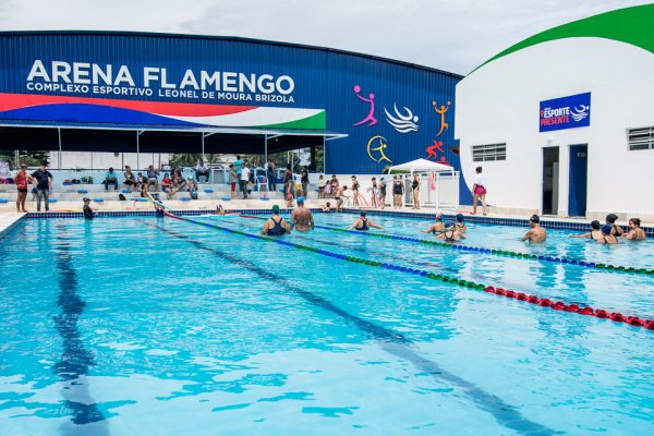 Esporte Presente inicia natação e hidroginástica na Arena Flamengo