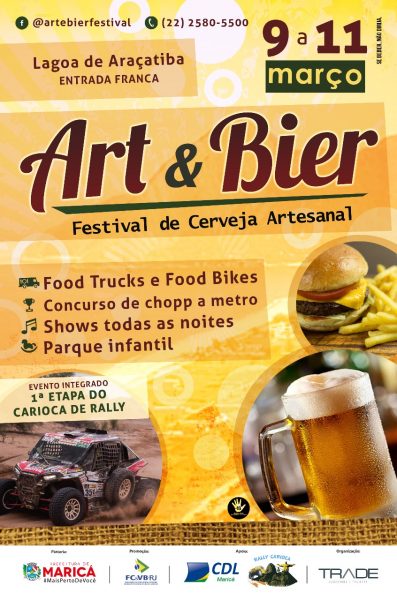 Festival de Cerveja Artesanal e competição de rally no fim de semana