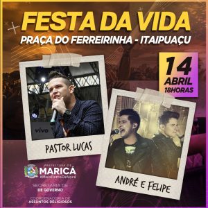 Itaipuaçu terá ‘Festa da Vida’ neste sábado