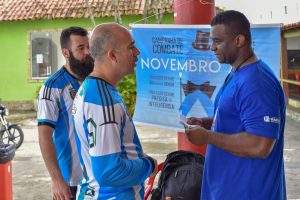 Saúde do Homem realiza ação do Novembro Azul no E.C. Maricá