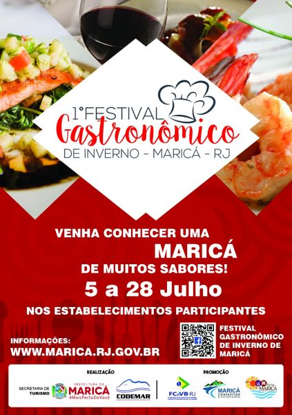 Festival gastronômico de inverno vai movimentar Maricá de 5 a 28 de julho. Confira os locais participantes