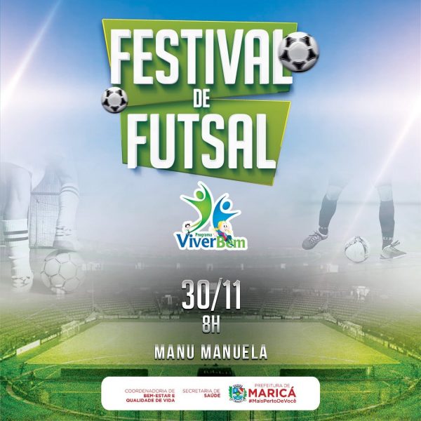 Festival de Futsal acontece neste sábado em Maricá