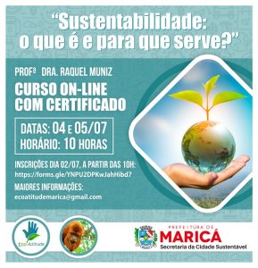 Prefeitura realiza curso online sobre sustentabilidade