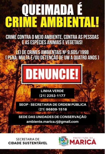 Secretaria de Cidade Sustentável lança campanha contra queimadas