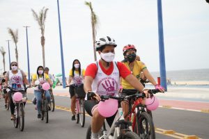 Primeiro Passeio Ciclístico em Itaipuaçu é marcado pela luta contra o feminicídio