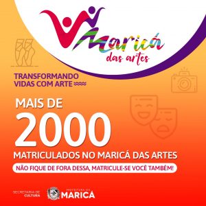 Inscrições para o Maricá das Artes seguem até dia 29/09