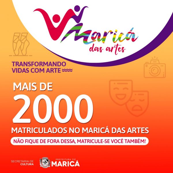 Inscrições para o Maricá das Artes seguem até dia 29/09