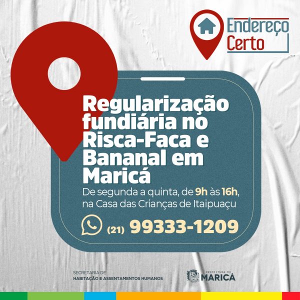 Prefeitura promove ação de regularização fundiária das comunidades Risca Faca e Bananal