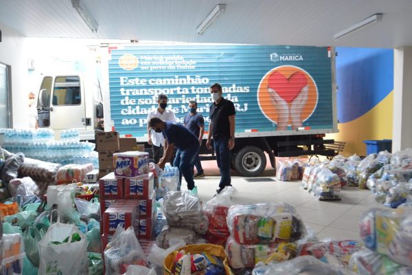 Maricá arrecada mais de 4 toneladas de doações para vítimas das chuvas na Bahia