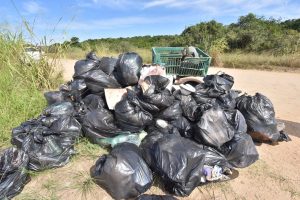 Prefeitura de Maricá recolhe 20 toneladas de lixo da restinga em parceria com Inea