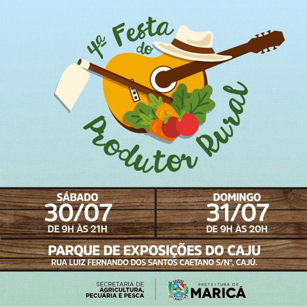 Prefeitura promove 4ª Festa do Produtor Rural dias 30 e 31/07